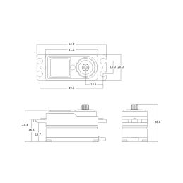 BHMX2 HiVOLT BRUSHLESS Digital servo LOW PROFILE (23 kg-0,065s/60°), 180mm kabel - 4