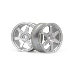 TE37 disky 26mm stříbrné (0mm offset) 2ks - 1