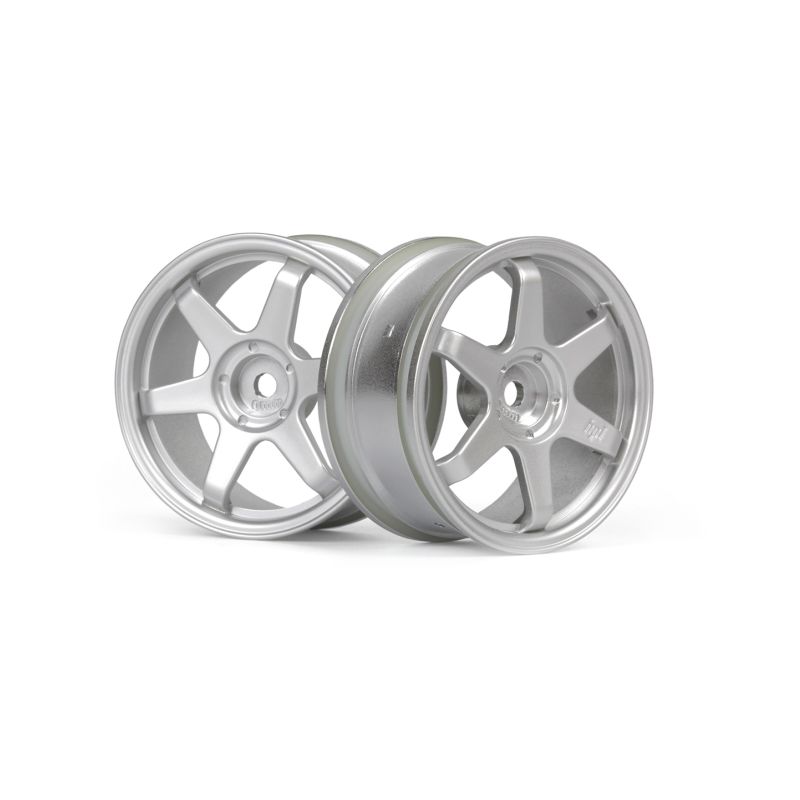 TE37 disky 26mm stříbrné (0mm offset) 2ks - 1