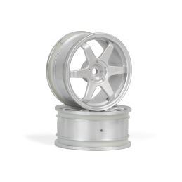 TE37 disky 26mm stříbrné (0mm offset) 2ks - 3