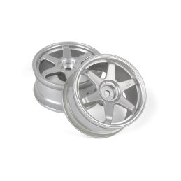 TE37 disky 26mm stříbrné (0mm offset) 2ks - 4