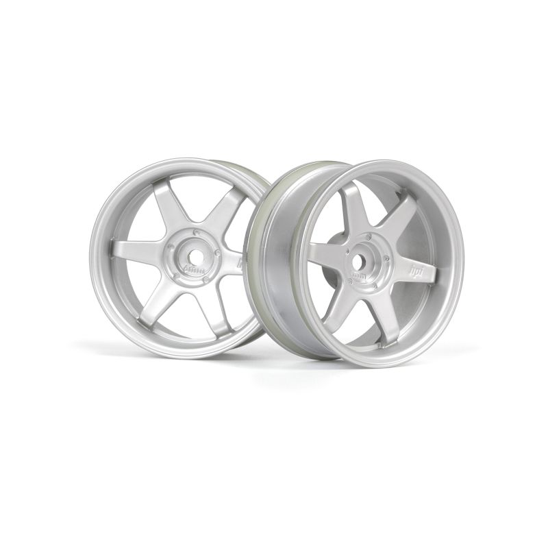 TE37 disky 26mm stříbrné (6mm offset) 2ks - 1