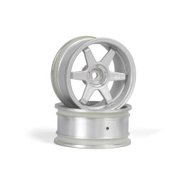 TE37 disky 26mm stříbrné (6mm offset) 2ks - 3