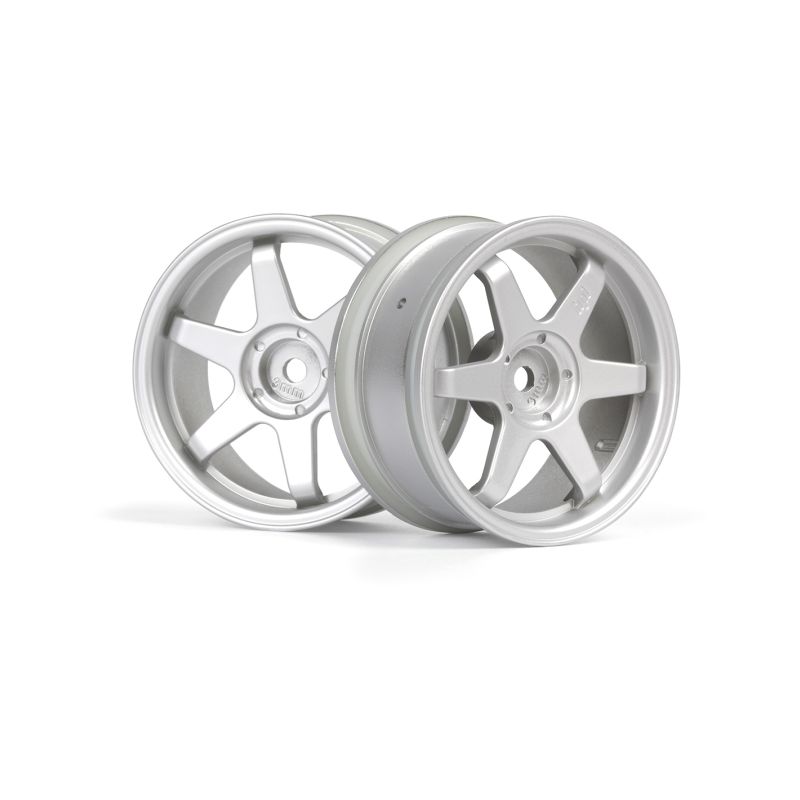 TE37 disky 26mm stříbrné (3mm offset) 2ks - 1