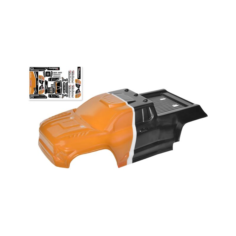 Polykarbonátová karoserie - Furago XD - oranžová - předříznutá - 1