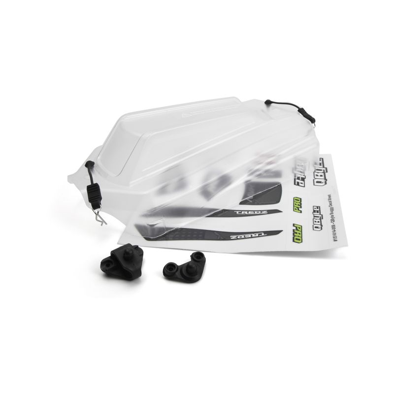 QByte XB 1/12 buggy čirá karoserie - 1