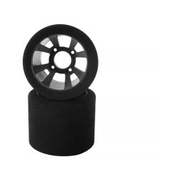 Mechové zadní gumy, PAN CAR 1/10, stříbrný disk, sh 32, 2 ks. - 1