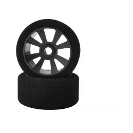 Mechové přední gumy, PAN CAR 1/10, stříbrný disk, sh 40, 2 ks. - 1