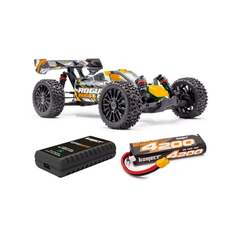 Rogue Buggy 2.0 3S BRUSHLESS RTR 4wd - oranžová + akumulátor a nabíječ - 1