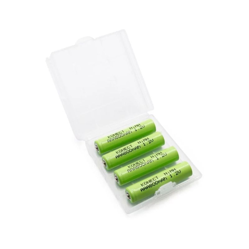 NiMH akumulátory AAA 800mAh (4 ks) s úložným pouzdrem - 1