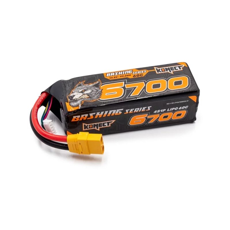 KONECT LiPo 6700mah 14.8V 60C 4S1P 99,16Wh, XT konektor - 1