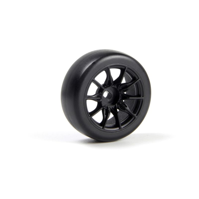 Sada driftových kol vč. pneumatik TSMK5-10 22x11 mm (černá/4 ks) - 1
