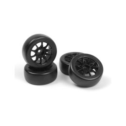 Sada driftových kol vč. pneumatik TSMK5-10 22x11 mm (černá/4 ks) - 4