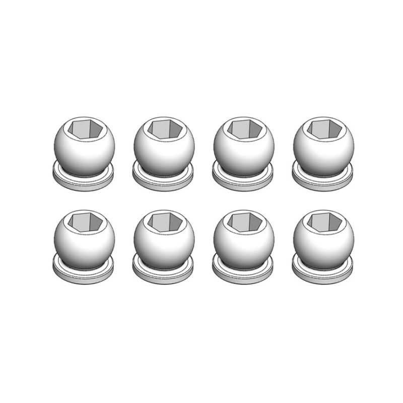 Kulové čepy tlumičů 5,8 mm, 8 ks - 1