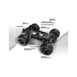 Qbit MT Pro 1/16th Monster Truck - Fluoro Zelený - 9