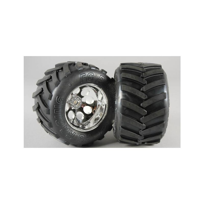 Monster Truck nalepené gumy, S směs, 14mm, 2ks. - 1